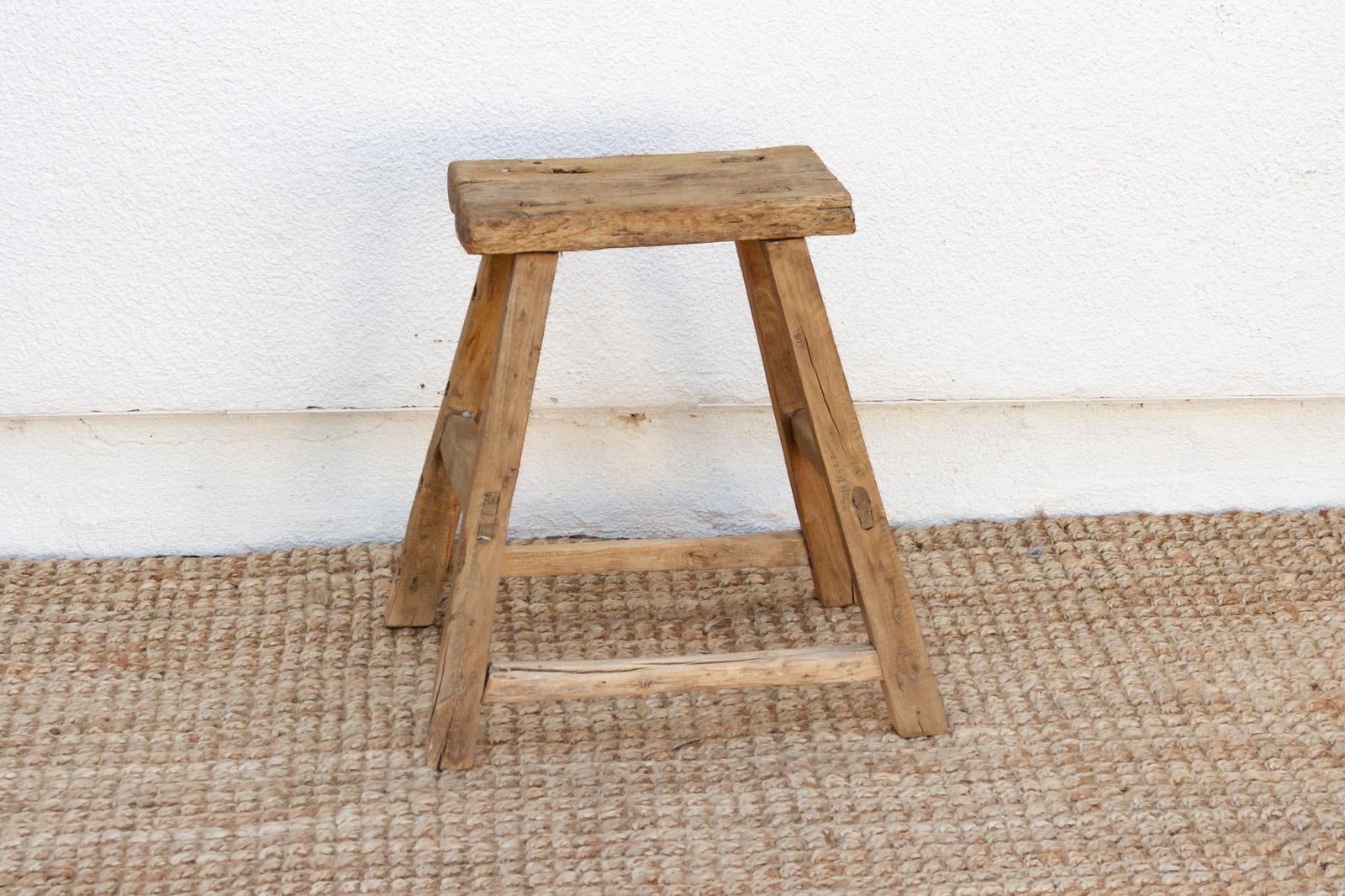 Antique Charming Country Stool - 6