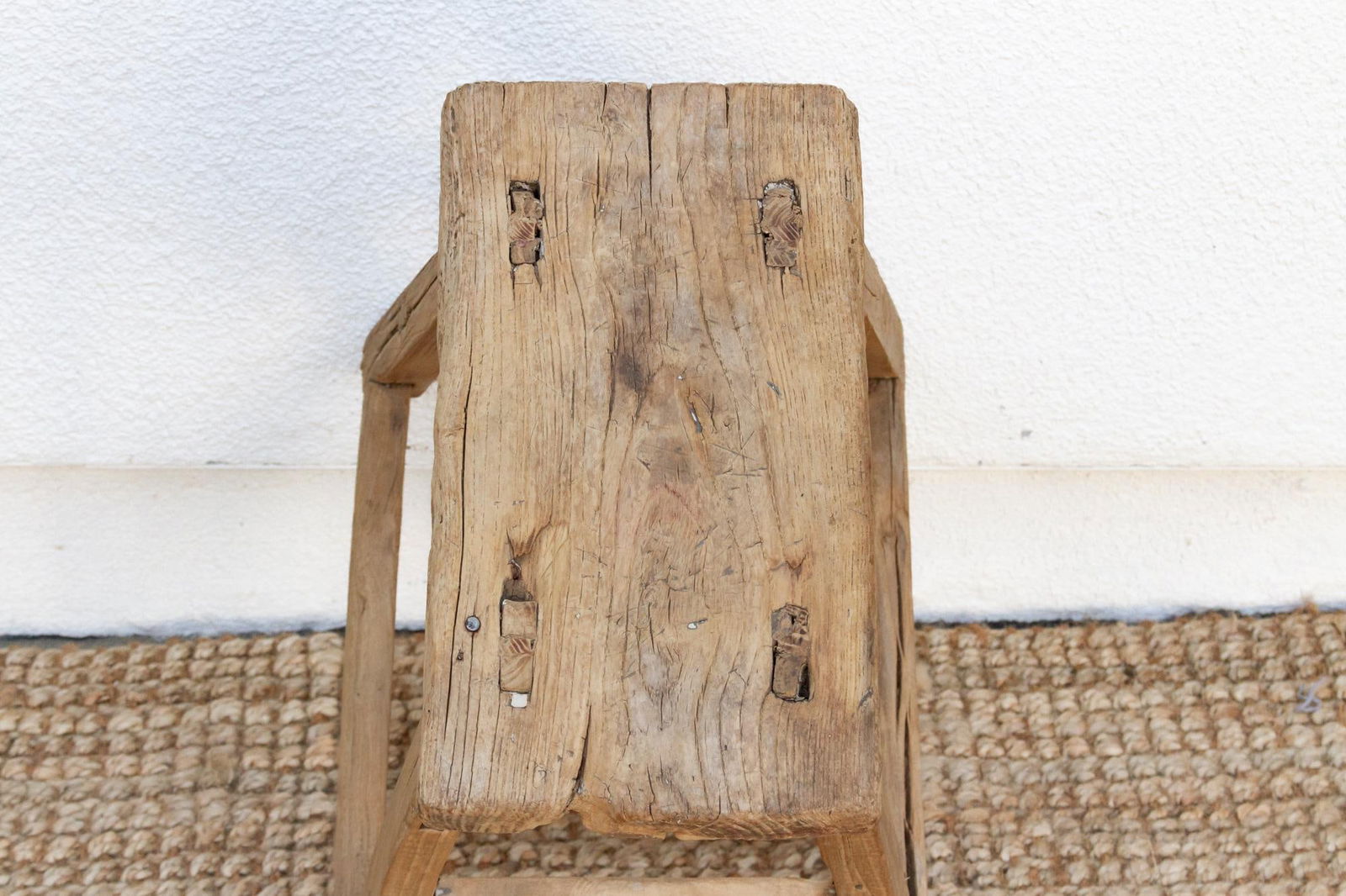 Antique Charming Country Stool - 7