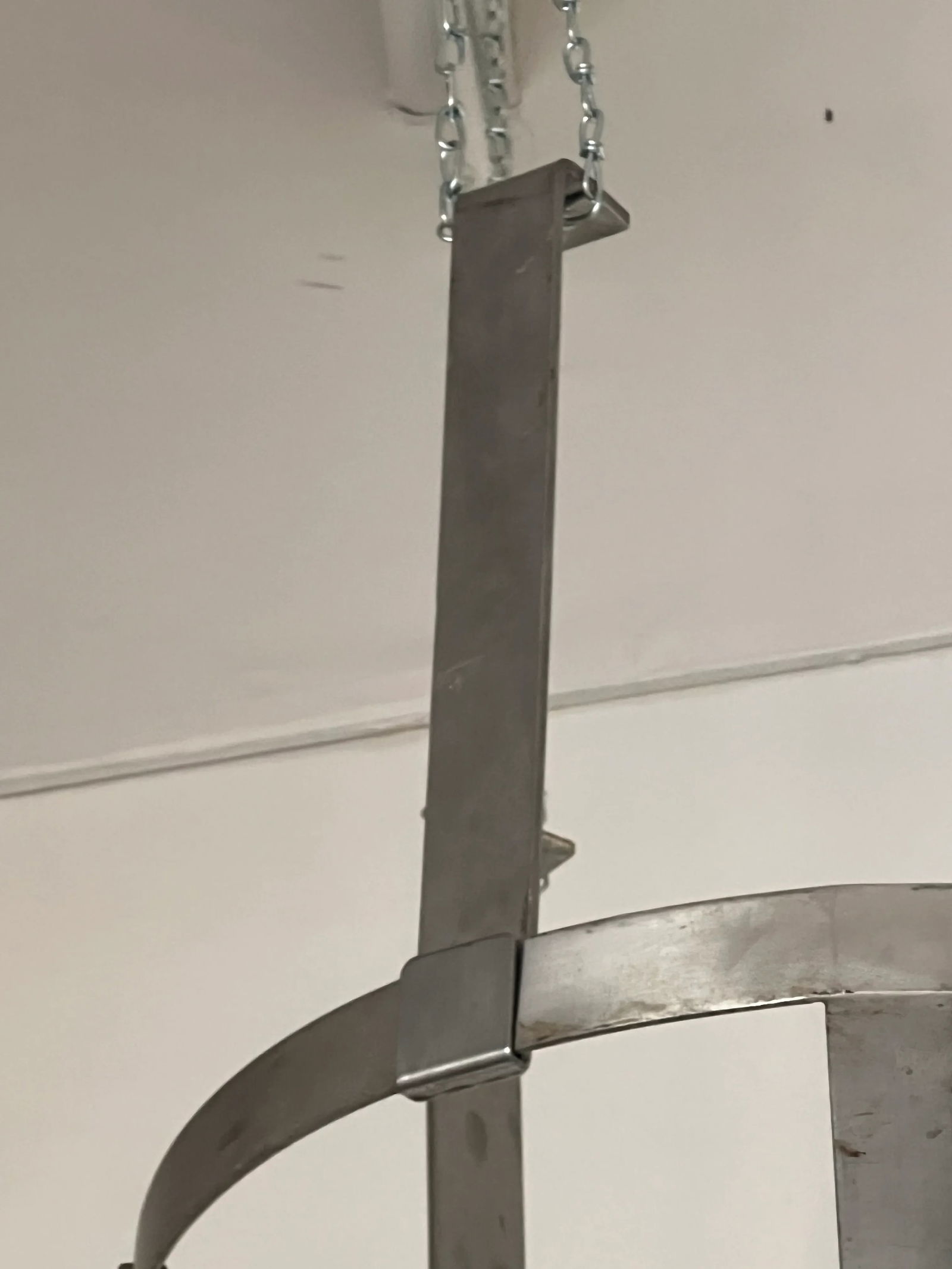 Late 20th Century Large Oval Stainless Pot Hanger - 9