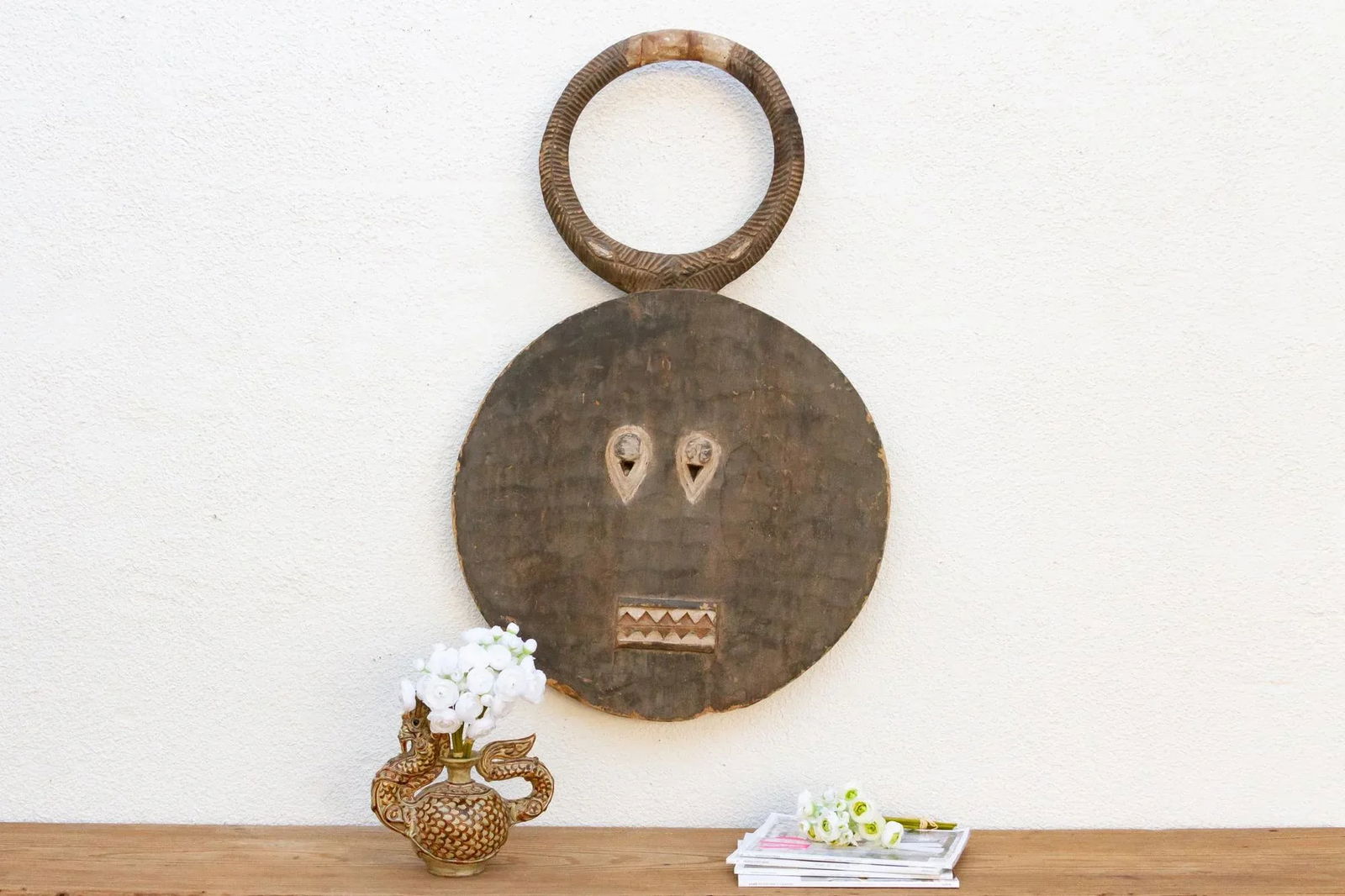 Vintage African Ceremonial Goli Mask - 9