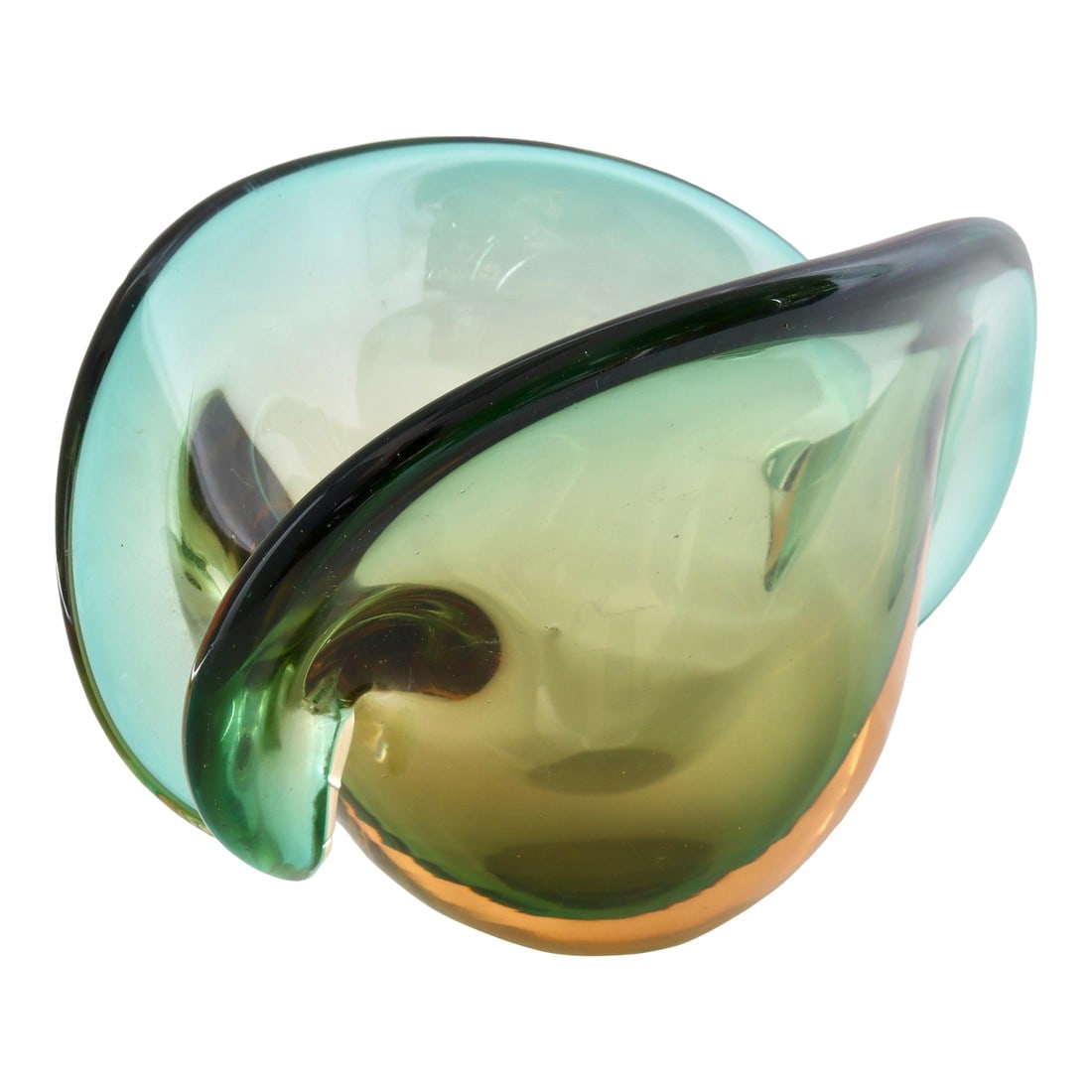 Italian Murano Glass Clam Shell Vase (1 of 8)