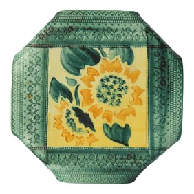 French Hand-Made Majolica Trivet