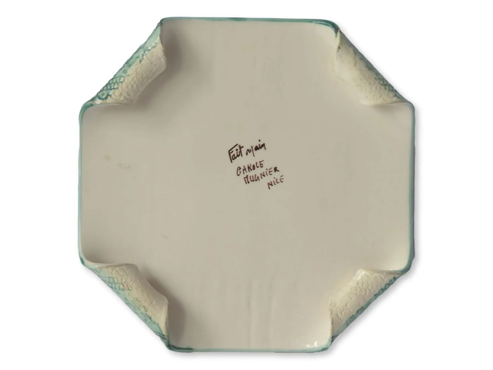 French Hand-Made Majolica Trivet - 4