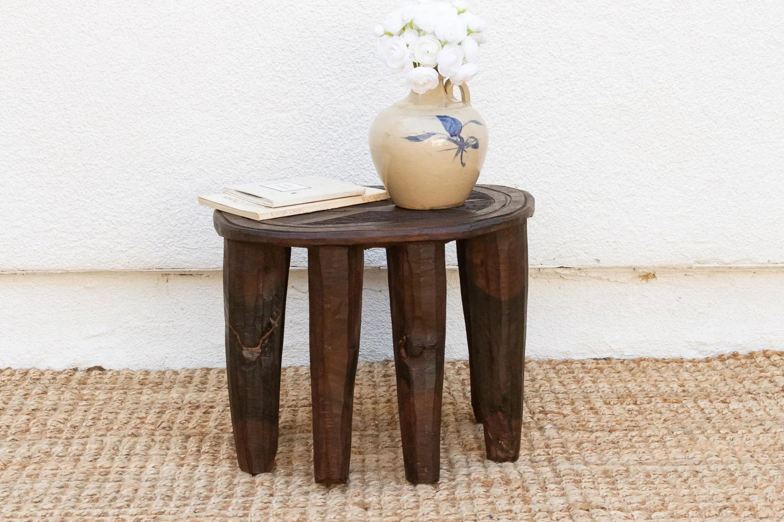 Egan Nupe Rustic African Stool - 8