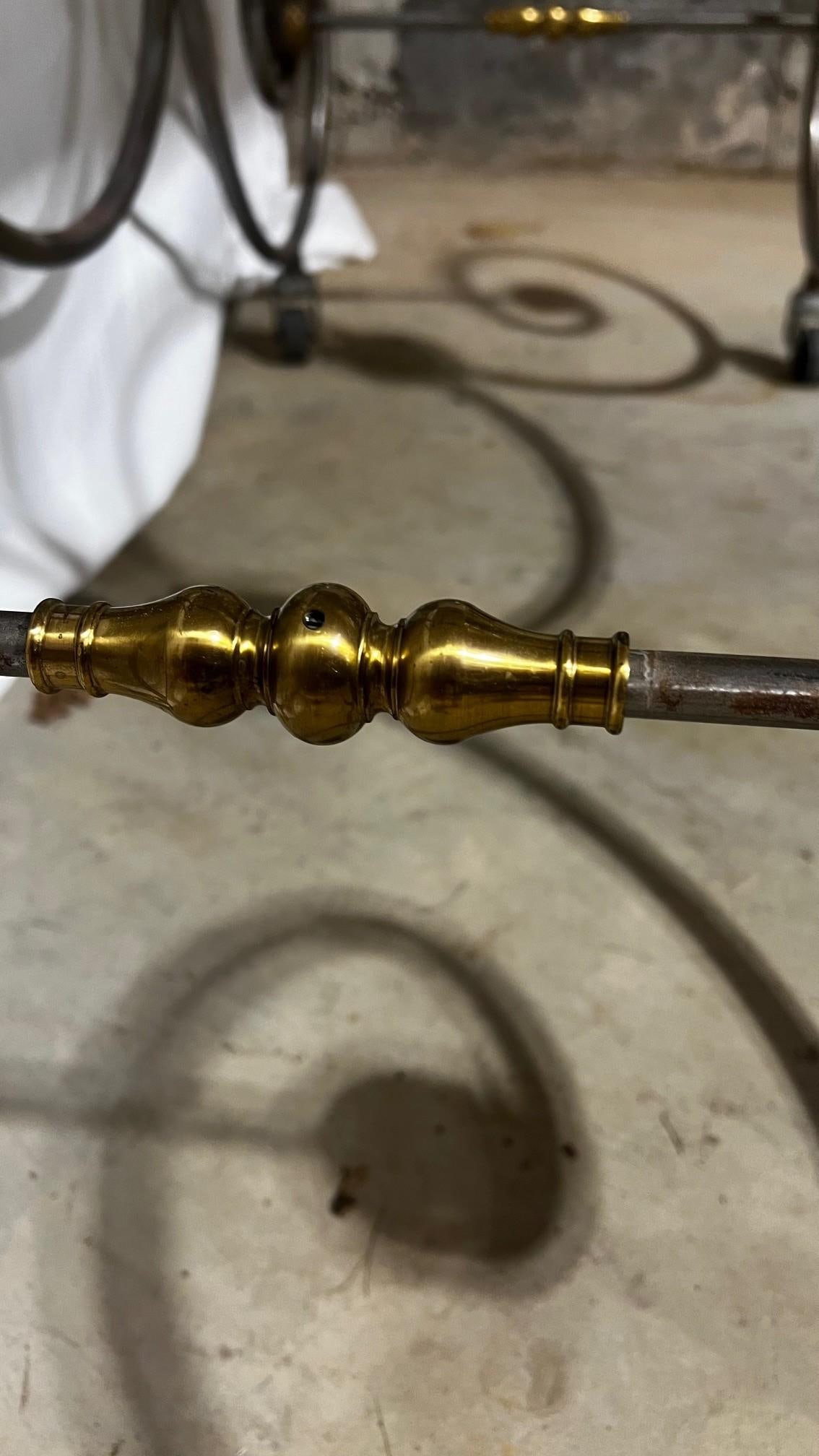 Mid-Century Reproduction French Patisserie Marble Top Table - 8