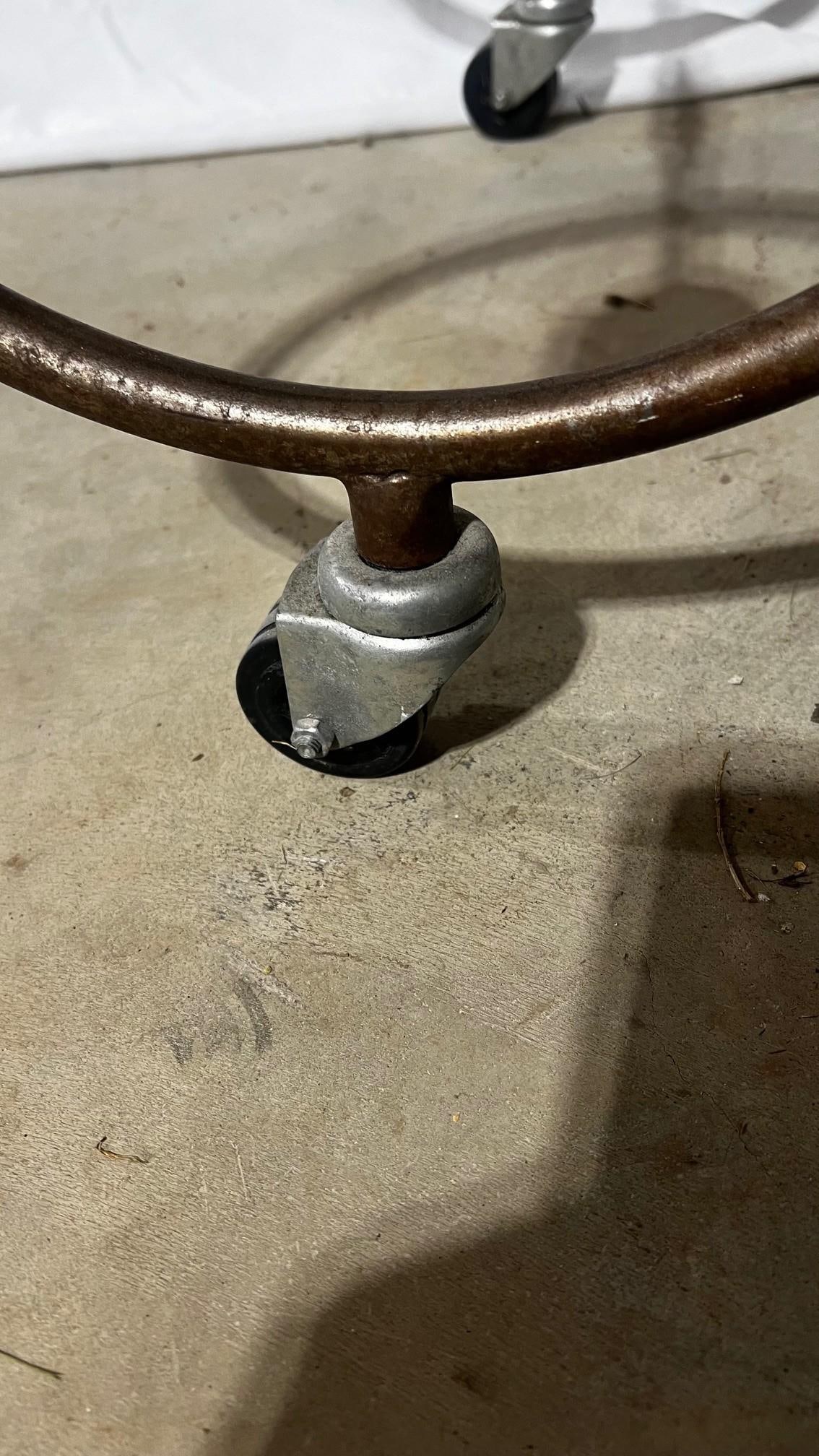 Mid-Century Reproduction French Patisserie Marble Top Table - 9