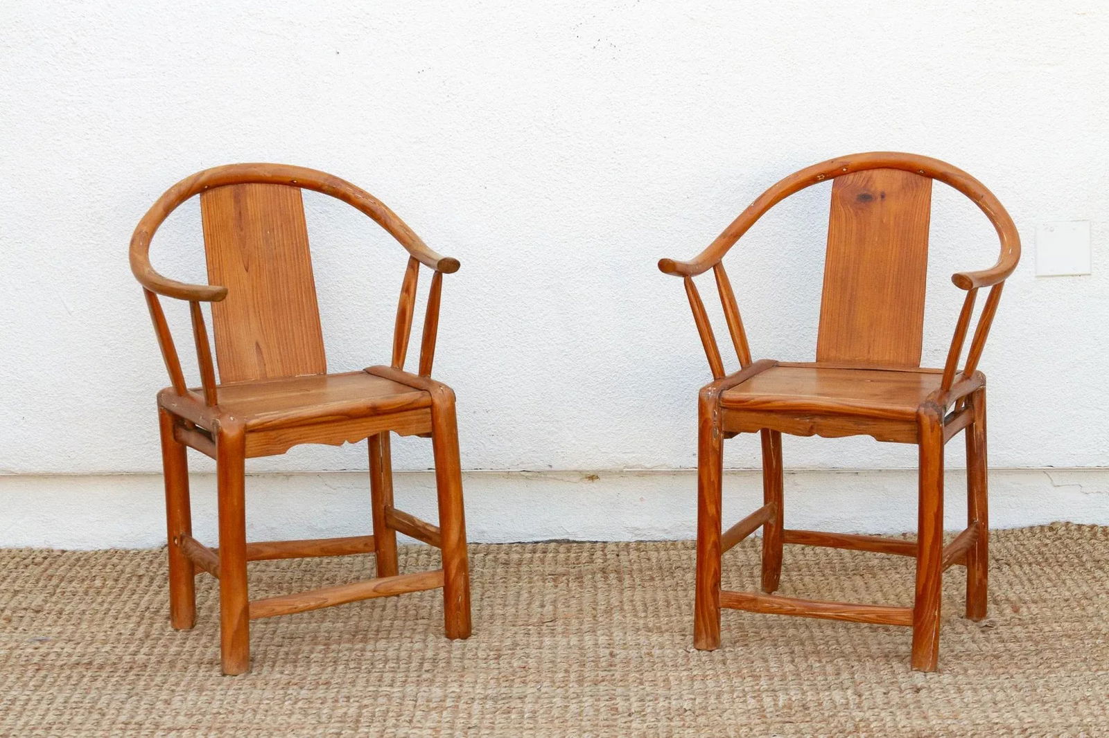Pair of Antique Horse Shoe Chairs - 3