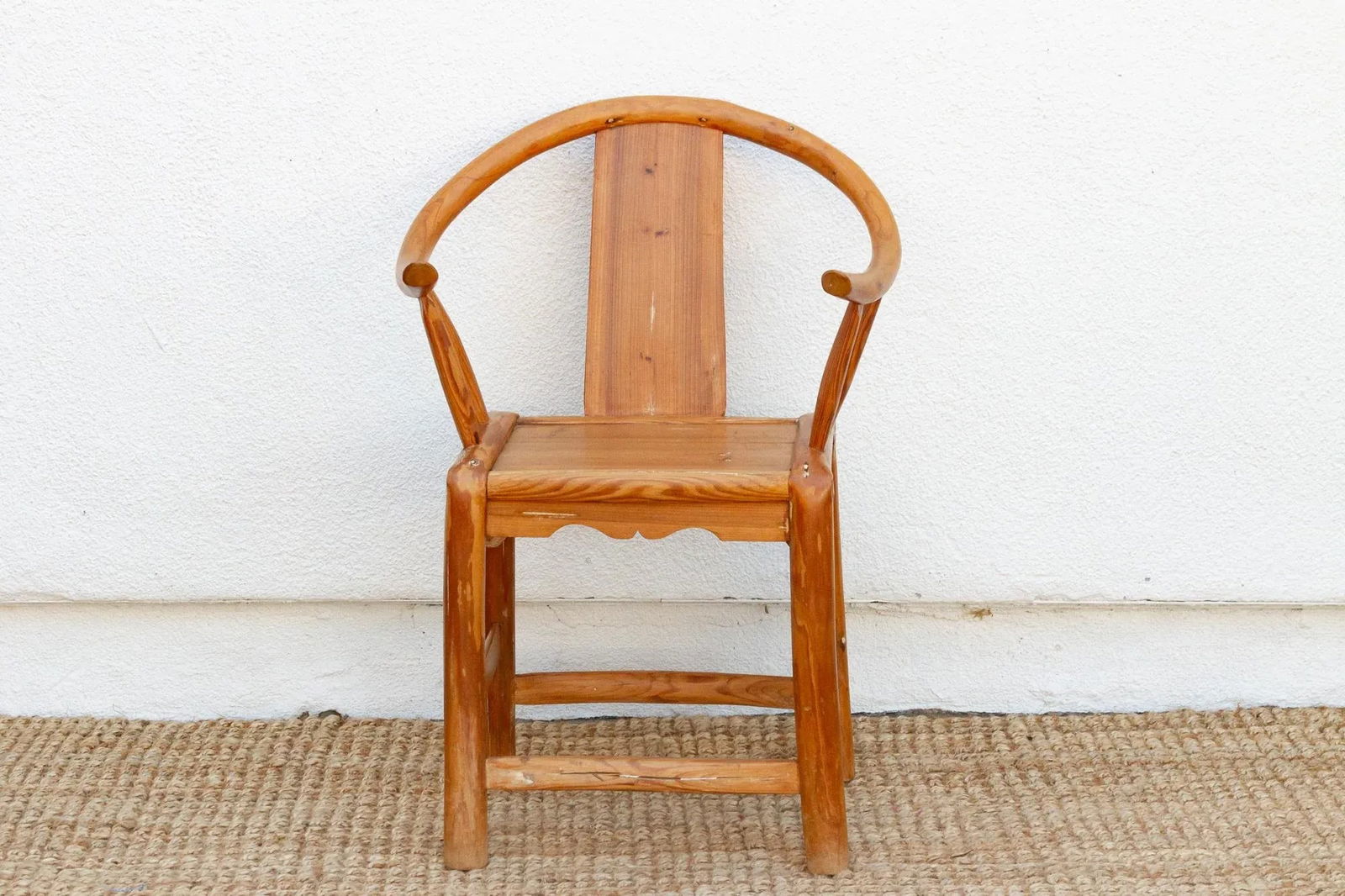 Antique Country Style Horse Shoe Chair - 3