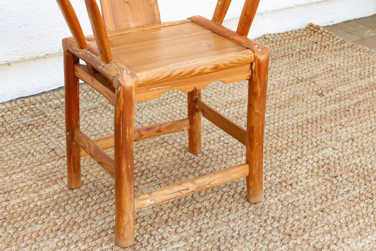 Antique Country Style Horse Shoe Chair - 8