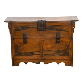 Early 20th Century Tiger Wood Bundaji Chest