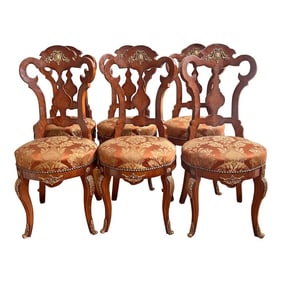 1950s Louis XV Style Dining Chairs- (Set of 6)