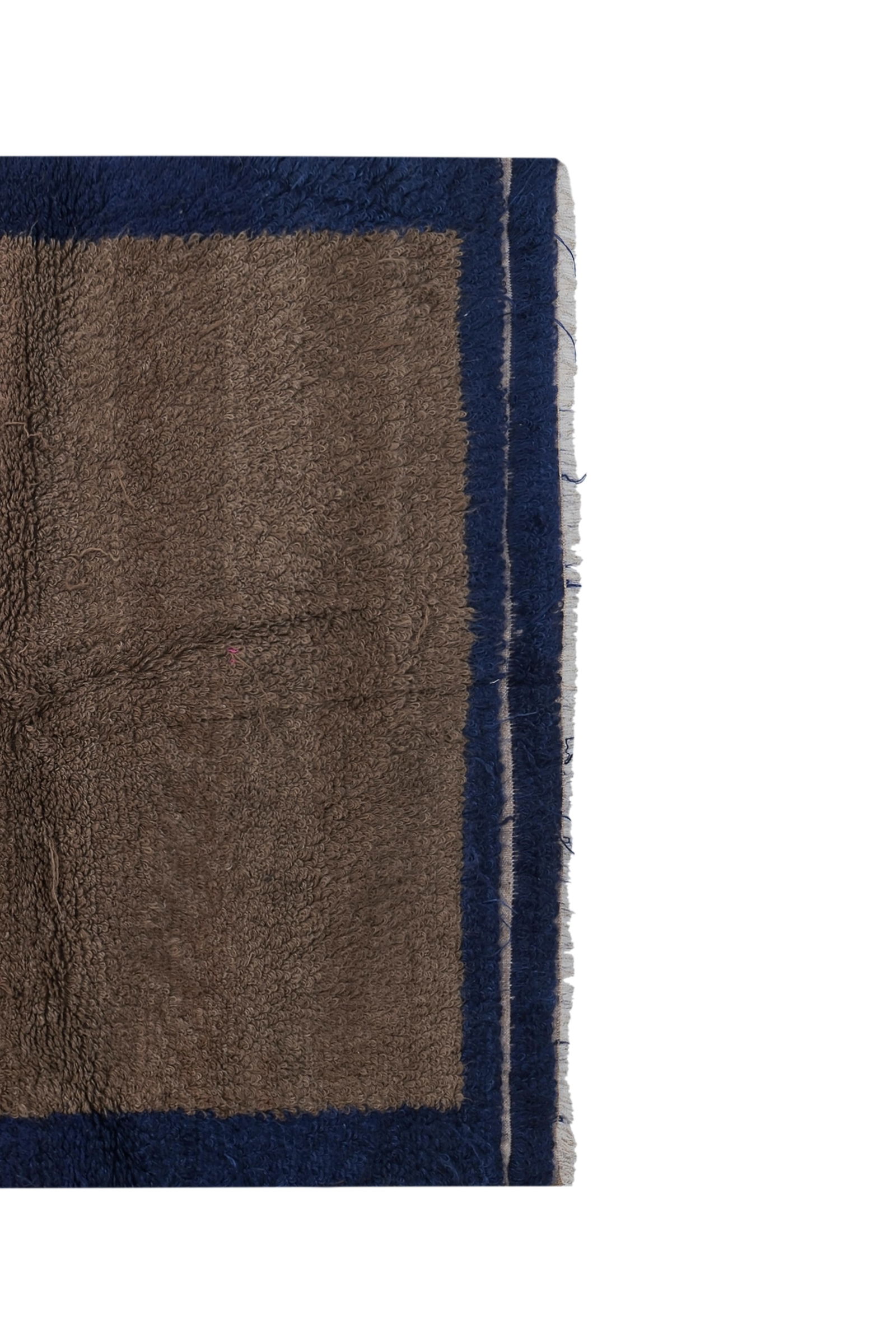 Vintage Angora Wool Turkish Shaggy Rug 4'2'' X 5'2'' - 3