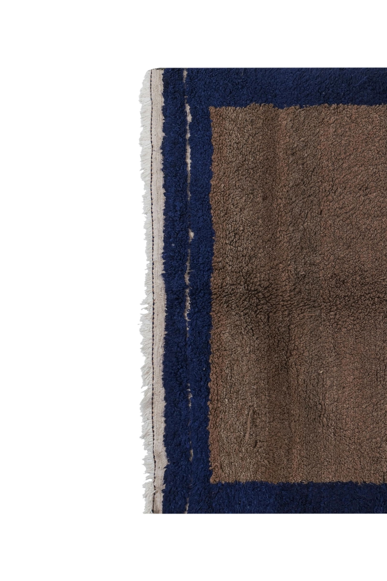 Vintage Angora Wool Turkish Shaggy Rug 4'2'' X 5'2'' - 4