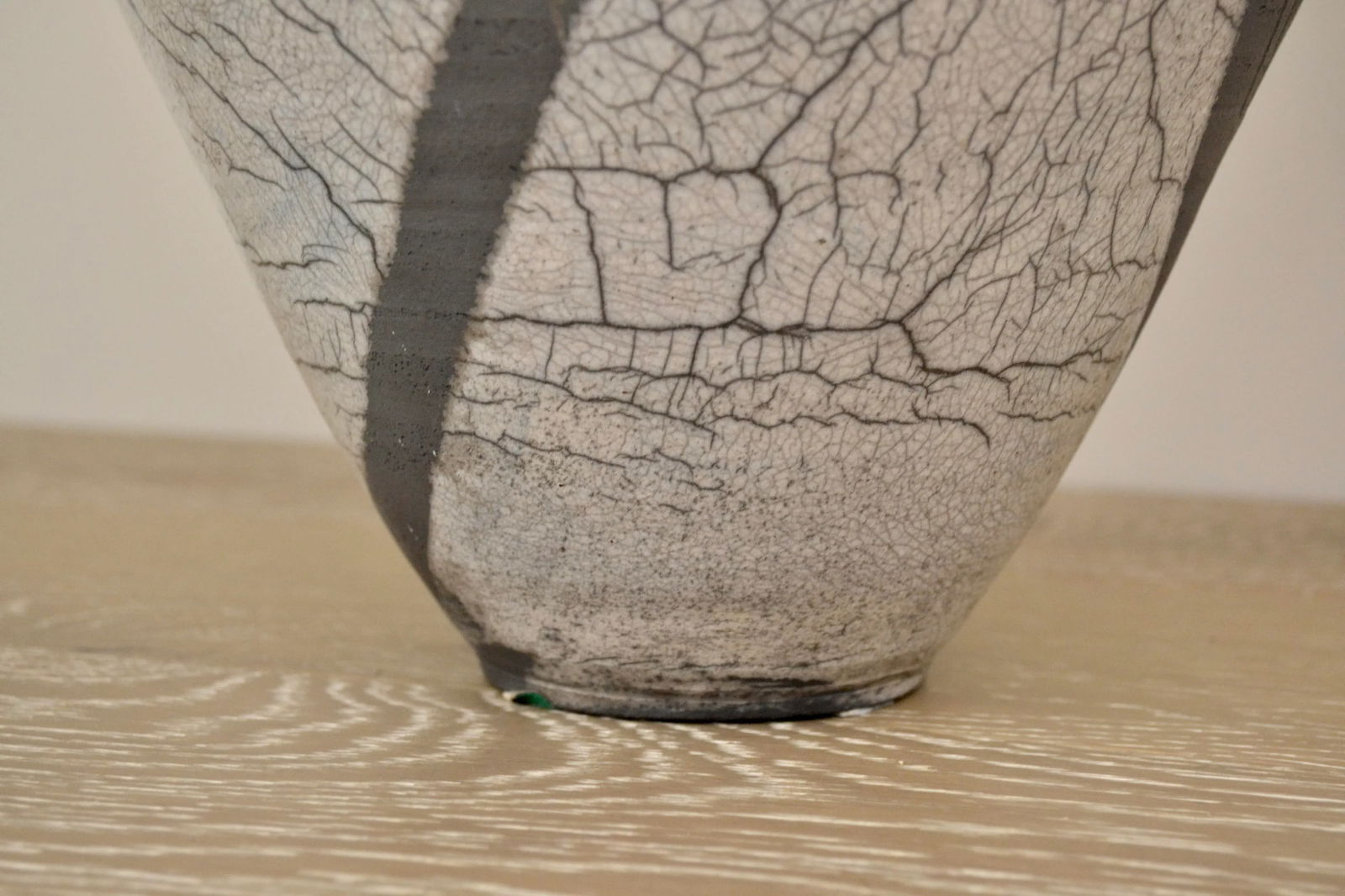 Large Mid 20th Century Raku Pottery Vase - 2