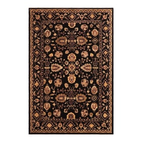 Classic Ziegler Black Aubergine Hand-Knotted Wool Rug - 8'3'' X 11'3''