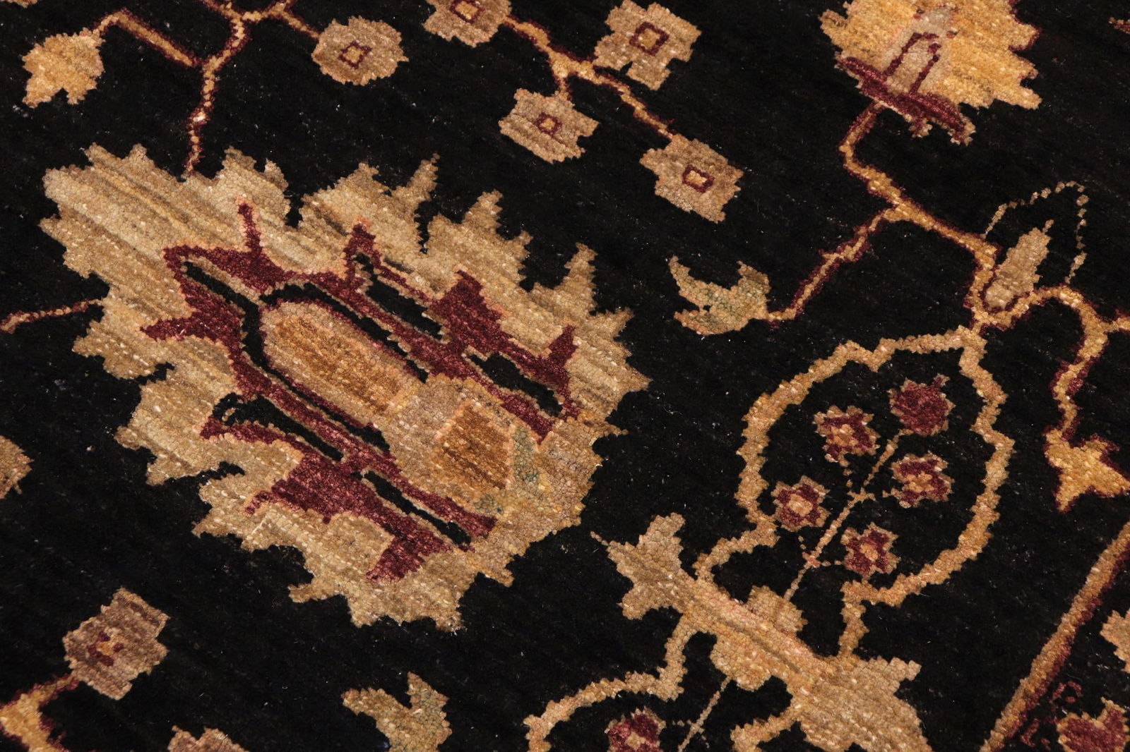 Classic Ziegler Black Aubergine Hand-Knotted Wool Rug - 8'3'' X 11'3'' - 5