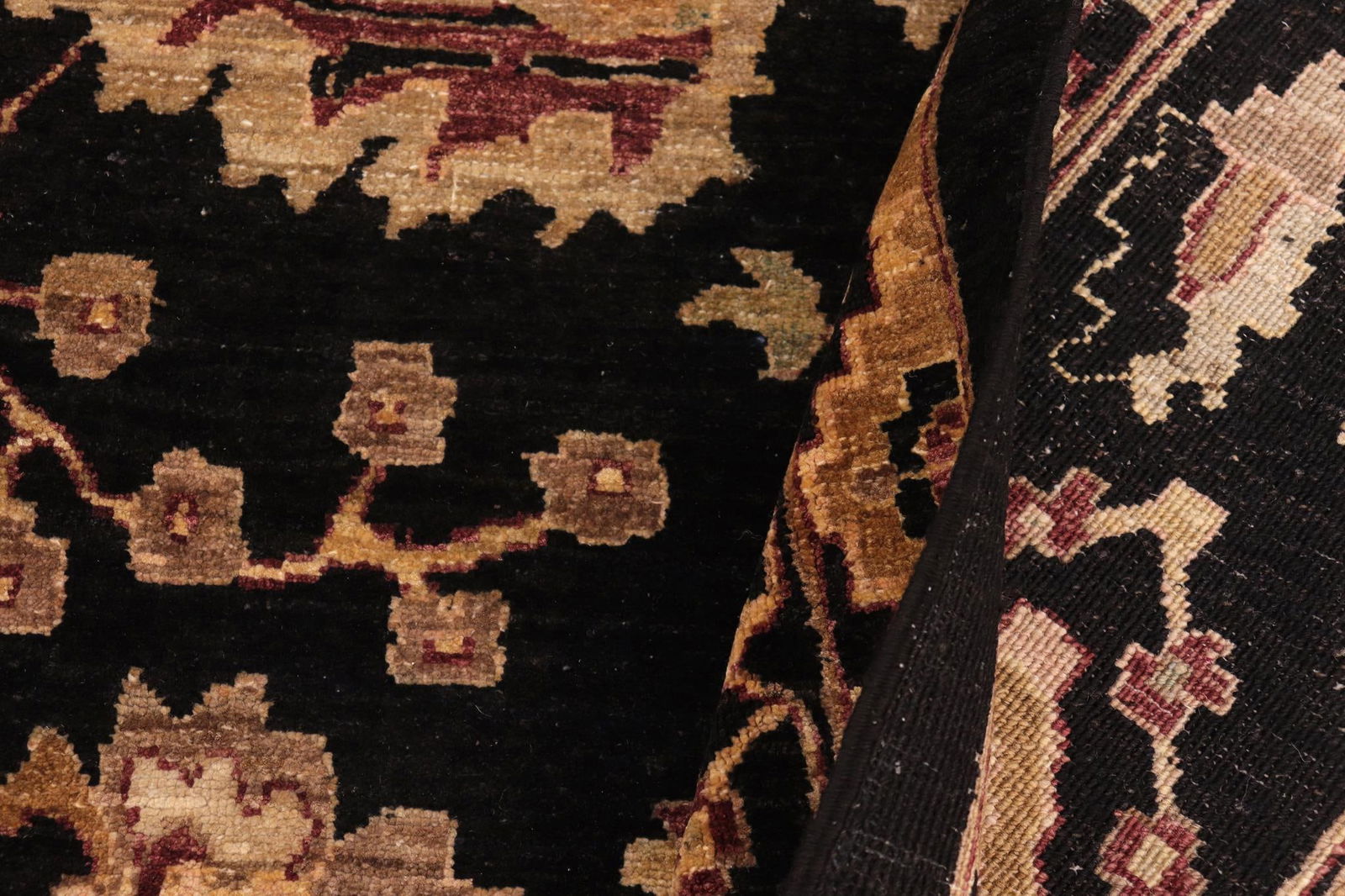 Classic Ziegler Black Aubergine Hand-Knotted Wool Rug - 8'3'' X 11'3'' - 8