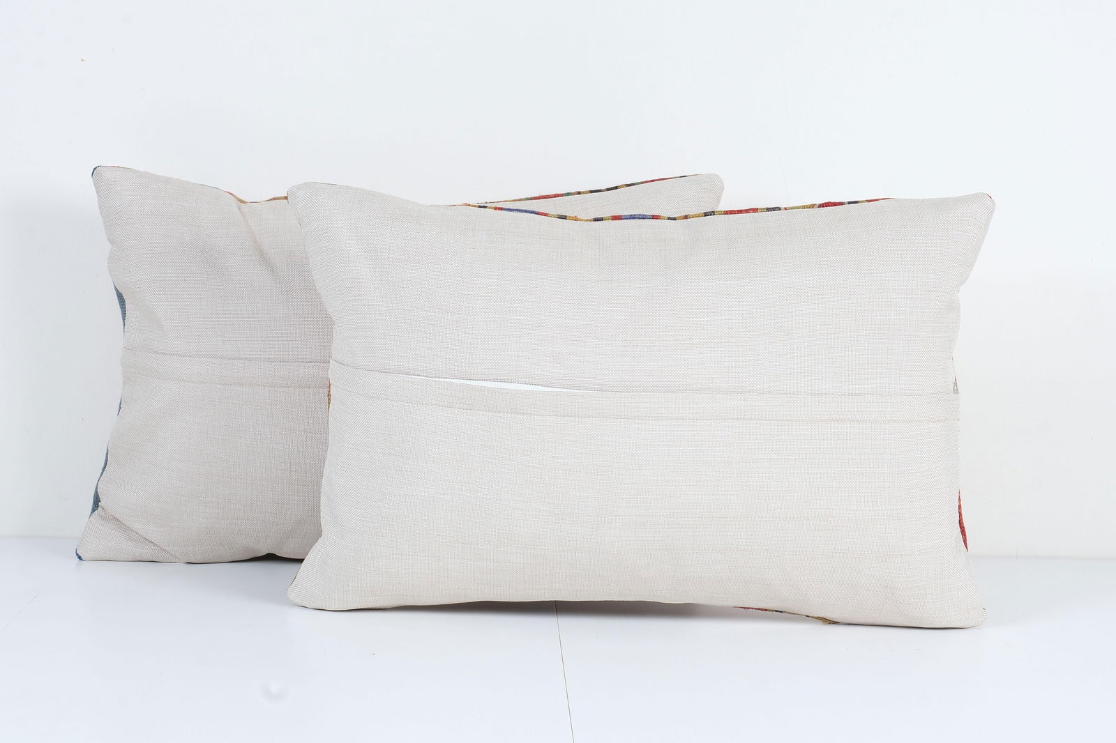 Striped Turkish Kilim Pillow - a Pair - 4