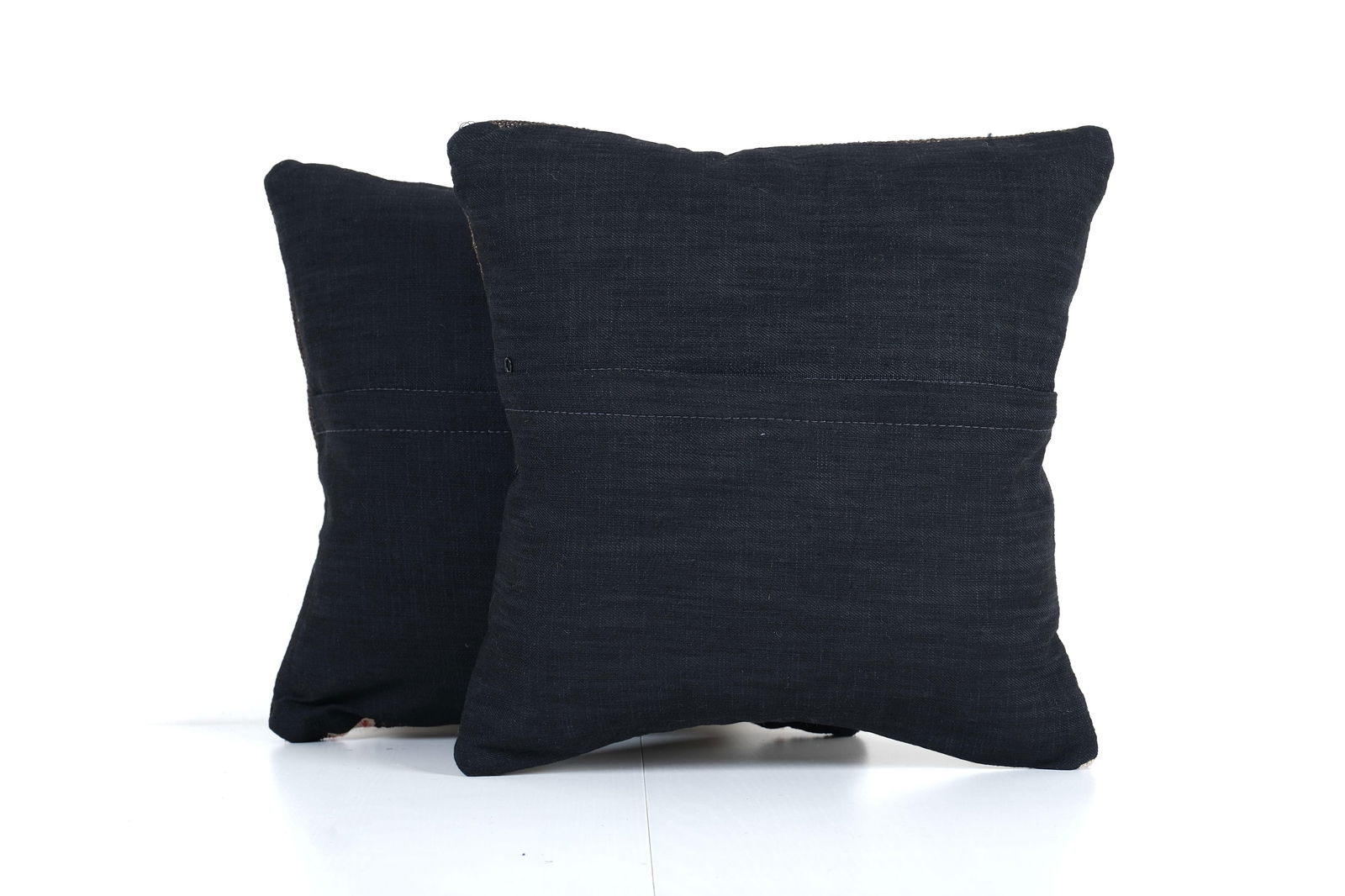 Set of Two Turkish Kilim Pillow Cover, Rustic Anatolian House Decor, Matching Cushion Cover 15'' X 1 - 5