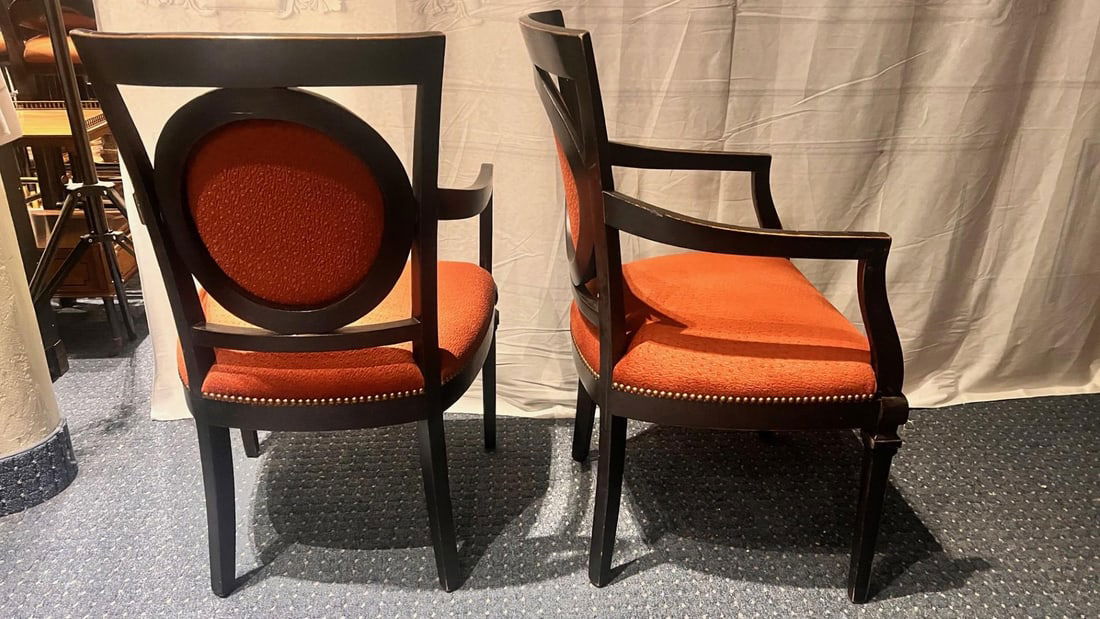 Set of 6 Upholstered Dining Arm Chars by Minton-Spidell, 1990s - 4