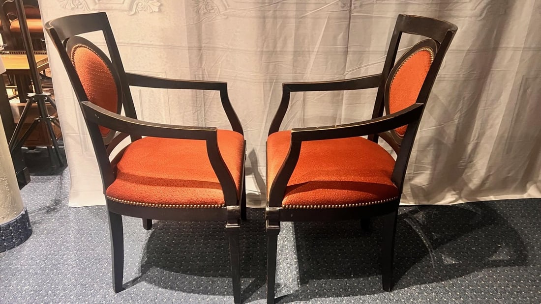 Set of 6 Upholstered Dining Arm Chars by Minton-Spidell, 1990s - 5