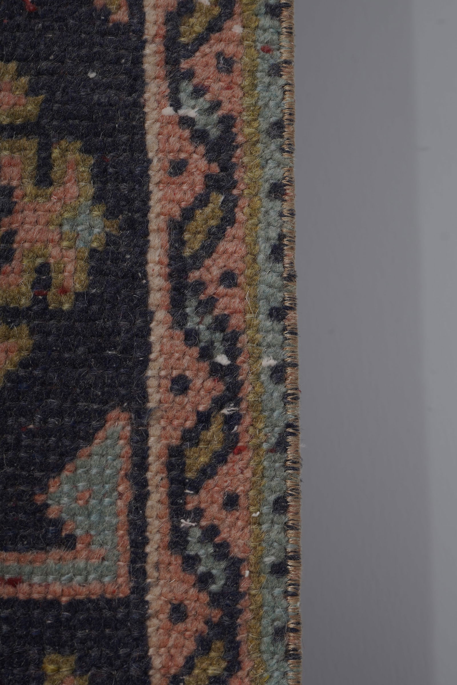 1960s Hand-Knotted Anatolian Karapinar Runner - Stair Carpet 1'6'' X 19'8'' - 7
