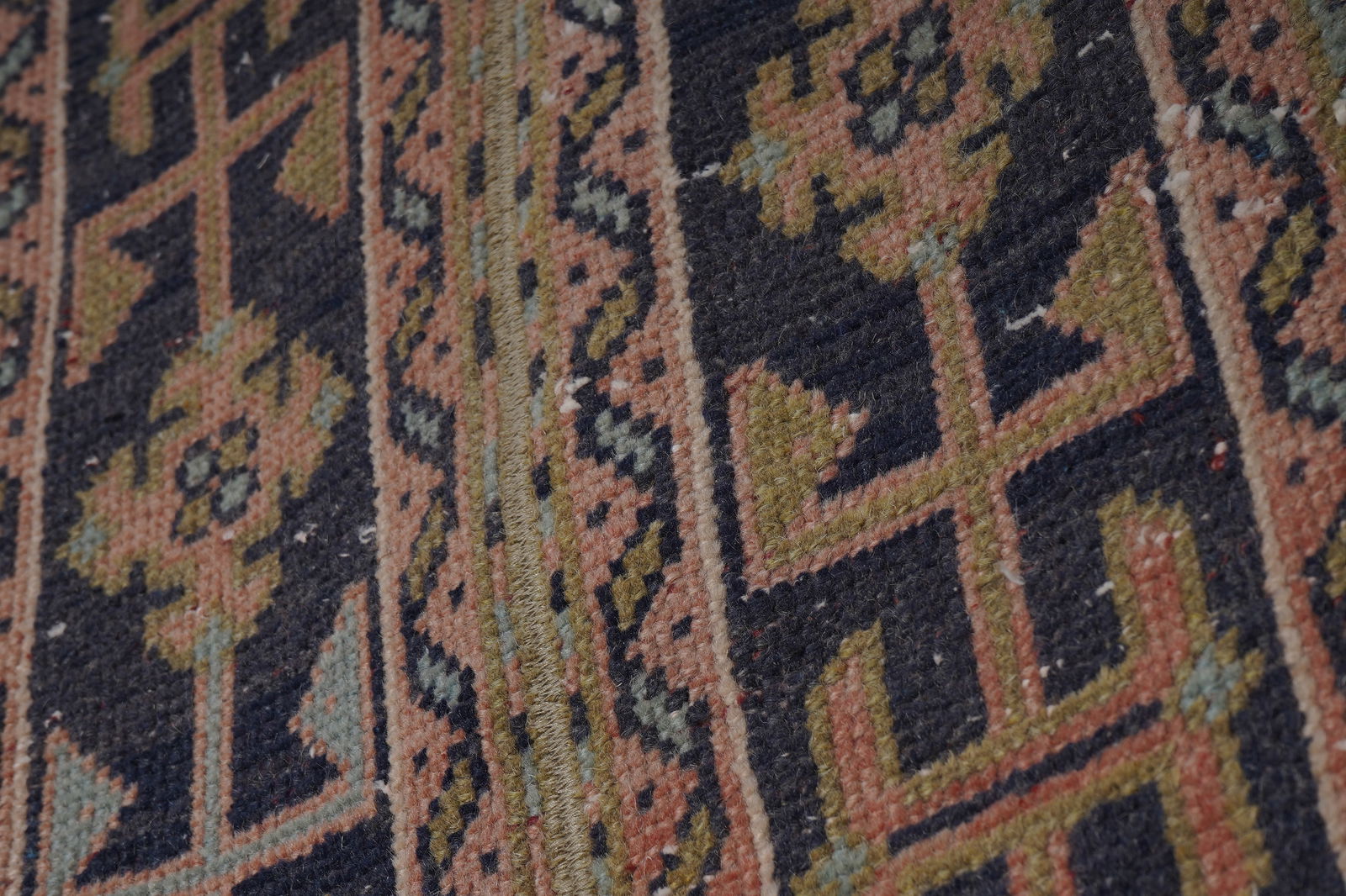 1960s Hand-Knotted Anatolian Karapinar Runner - Stair Carpet 1'6'' X 19'8'' - 8