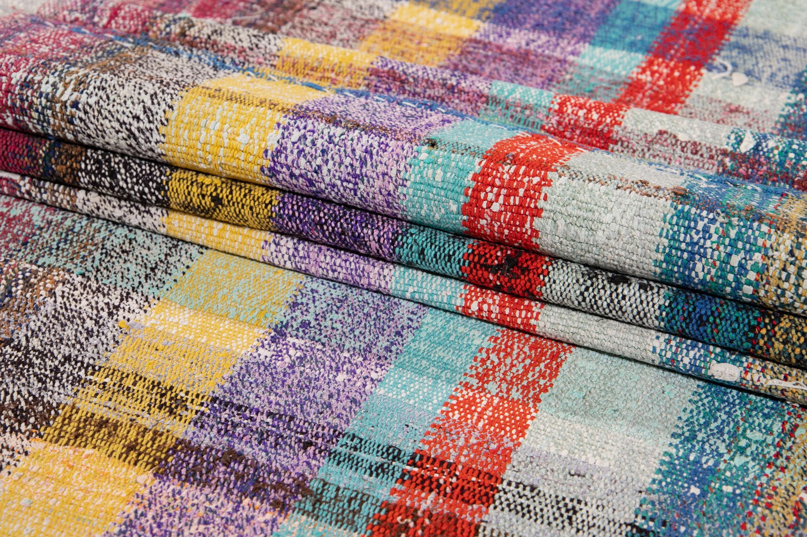 Vintage Flat-Weave Wool Runner 4 X 13 - 12