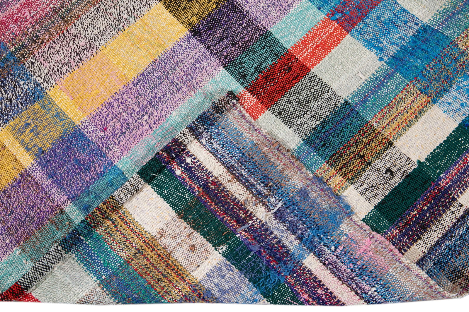 Vintage Flat-Weave Wool Runner 4 X 13 - 4