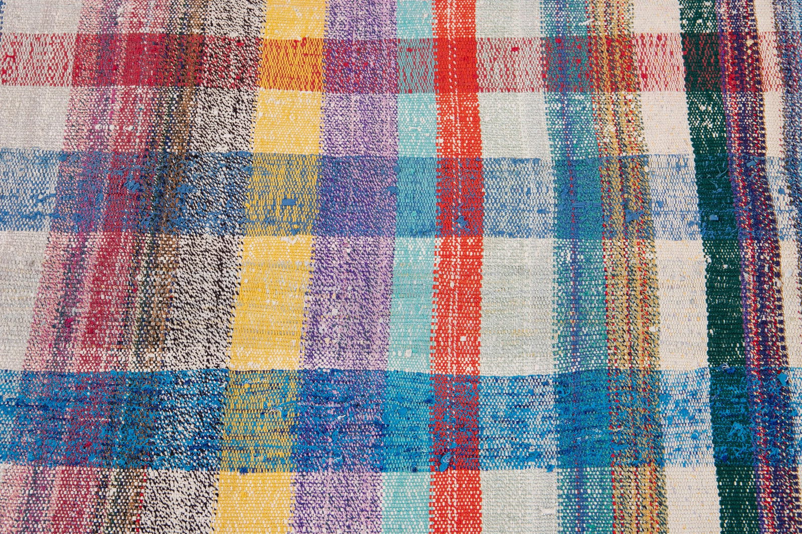 Vintage Flat-Weave Wool Runner 4 X 13 - 8