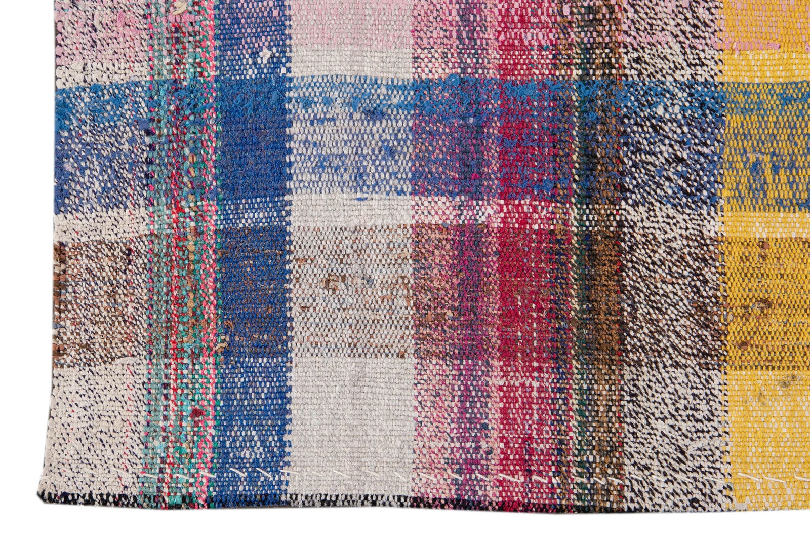 Vintage Flat-Weave Wool Runner 4 X 13 - 9