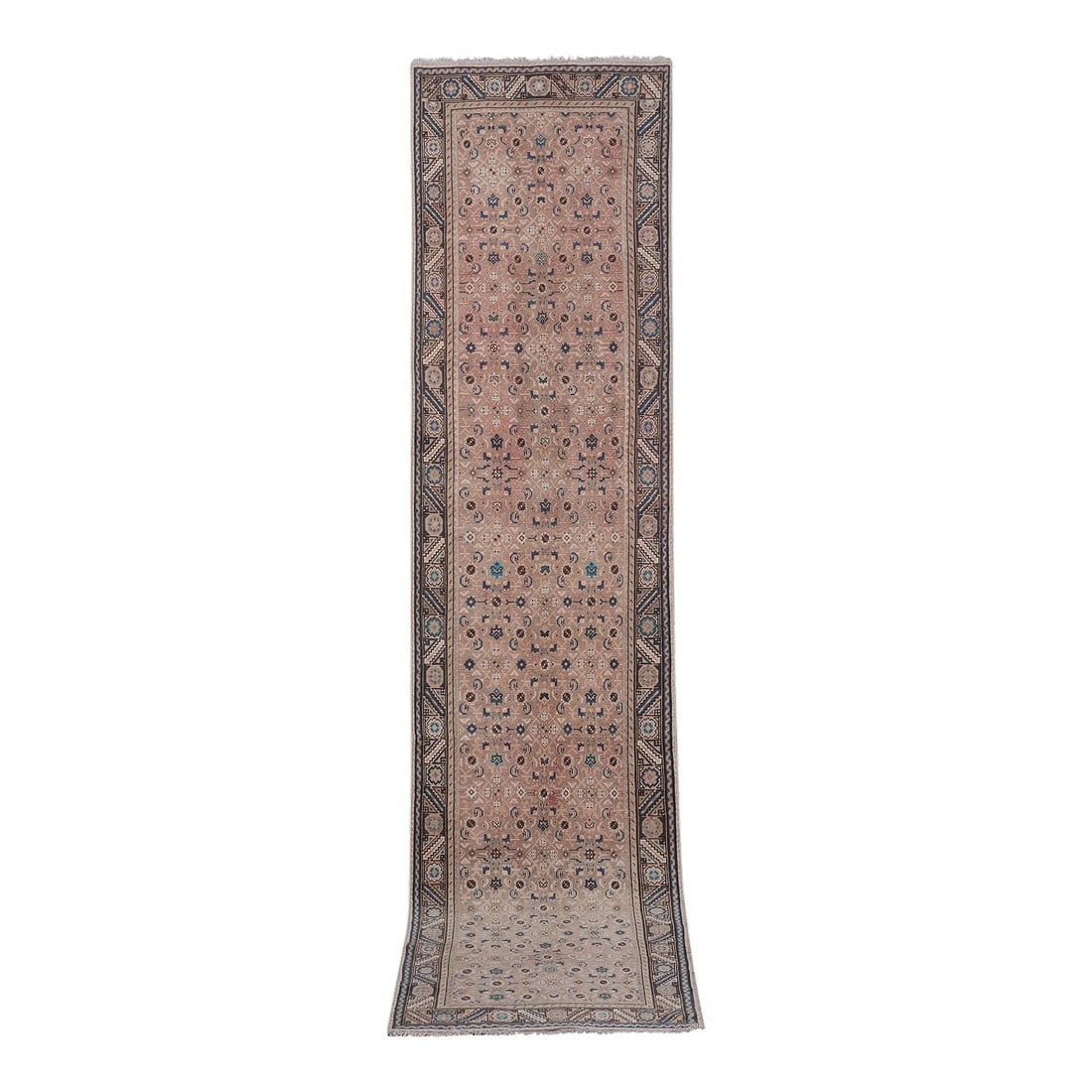 Caucasian Runner Rug 3'2'' X 13'7'': Caucasian Runner Rug 3'2'' x 13'7'' 38" x 164" /97 x 417 Cm Hand woven with high quality pure wool Excellent condition From TURKEY Works well with all styles of home decor-adds" Condition: