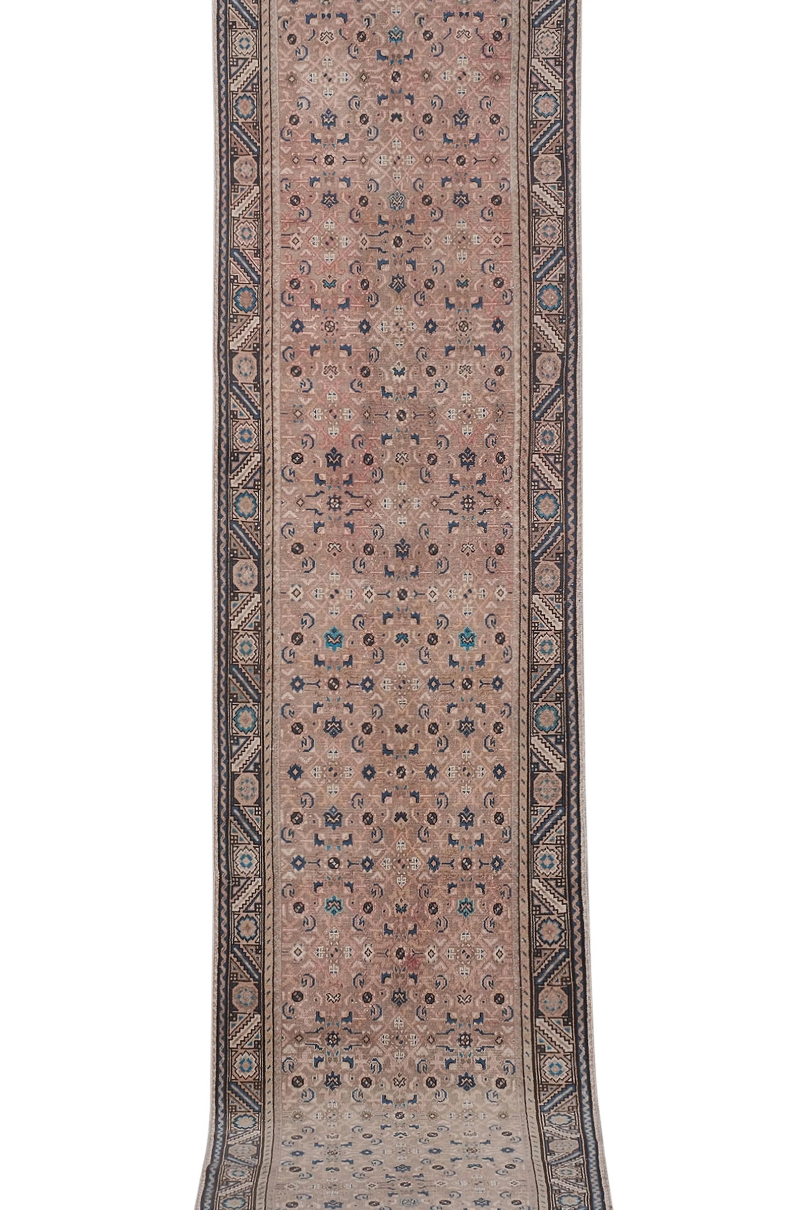 Caucasian Runner Rug 3'2'' X 13'7'' - 3