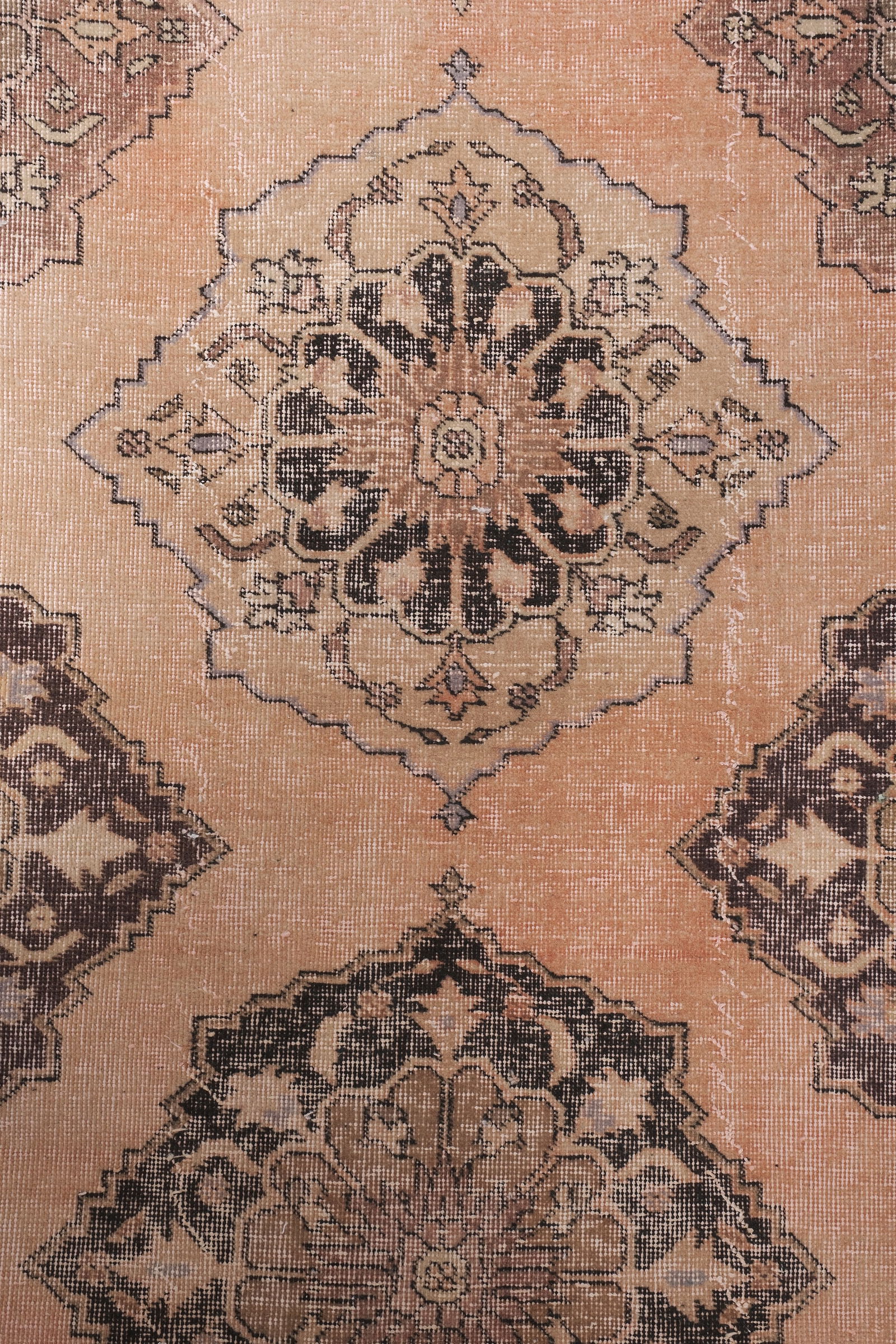 Vintage Turkish Oushak Handmade Runner 2'6'' X 23'7'' - 10