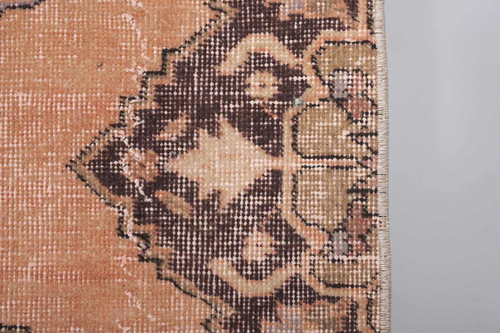 Vintage Turkish Oushak Handmade Runner 2'6'' X 23'7'' - 6