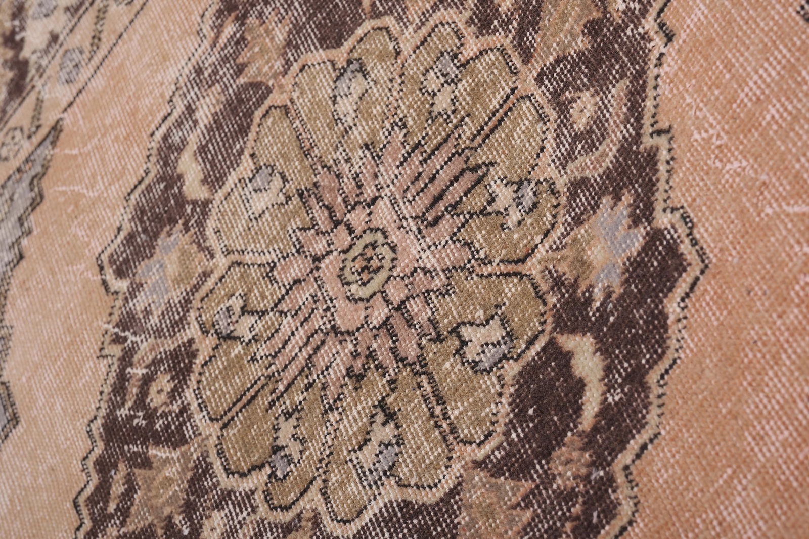 Vintage Turkish Oushak Handmade Runner 2'6'' X 23'7'' - 8