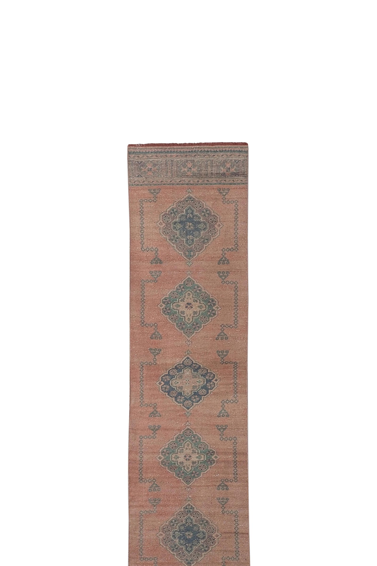 Turkish Handmade Runner - Gold Extra Long Stair Rug 2'6'' X 22'2'' - 3