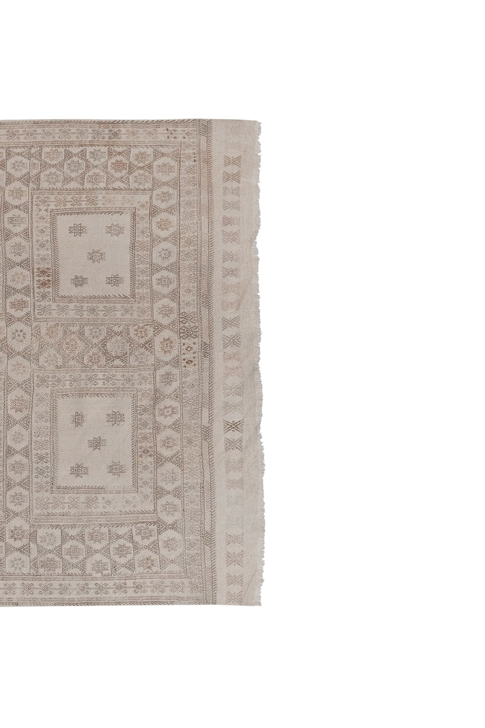 Turkish Jajim Flat-Weave Textile 4'9'' X 7' - 4