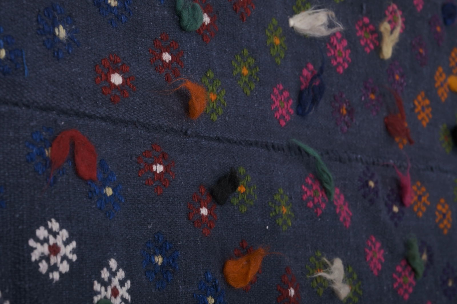 Turkish Jajim Flat-Weave Textile 6'7'' X 9'8'' - 7