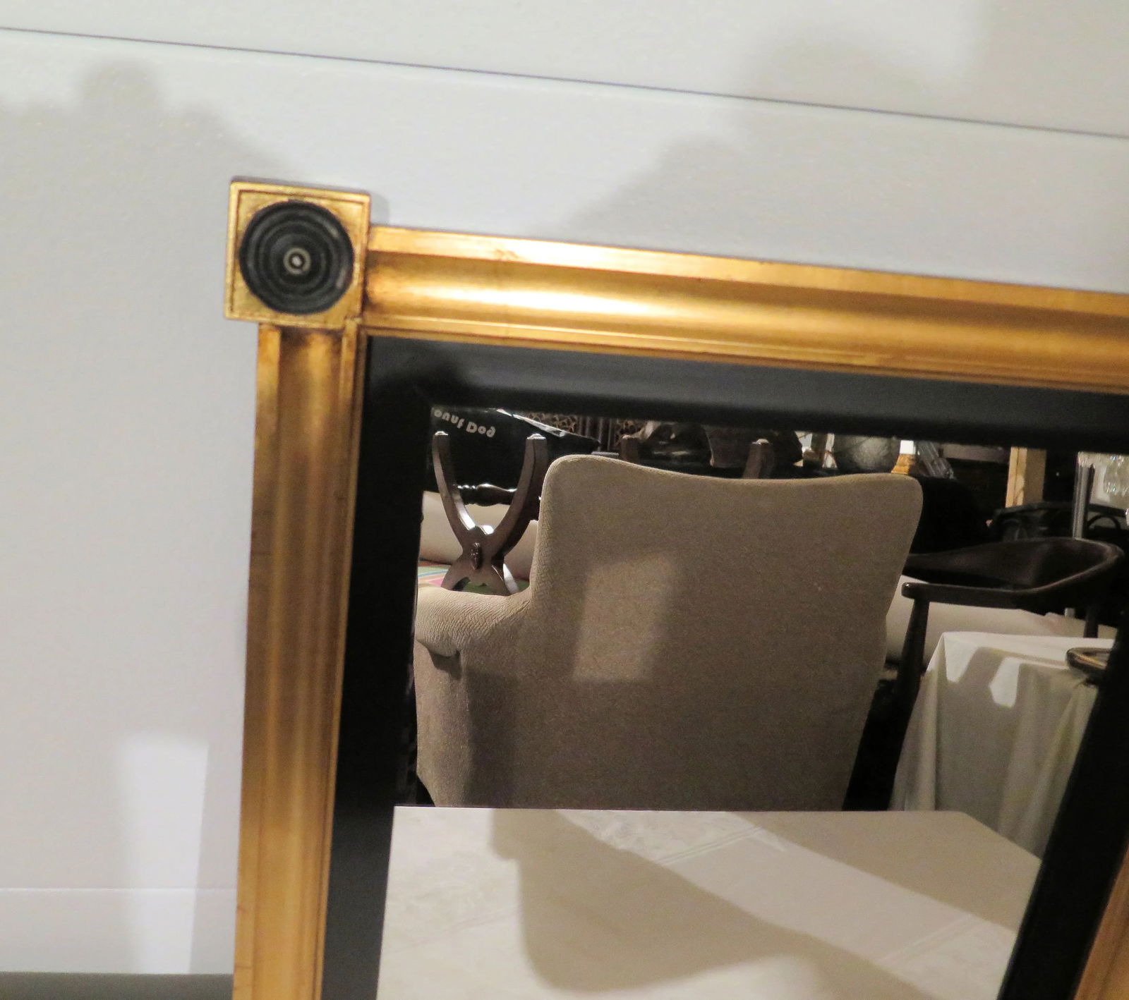 Vintage Empire Revival Gilt Wood Wall Mirror - 2