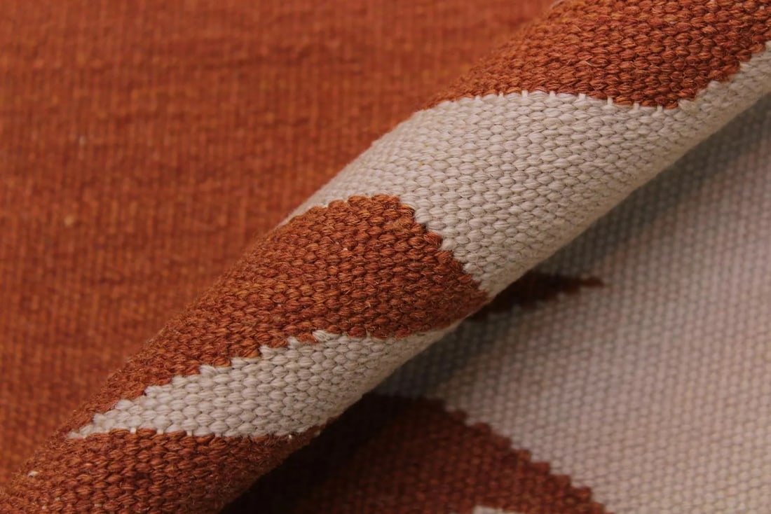 Tribal Kilim Grey Blue Wool Rug - 7'10" X 9'11" - 7