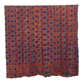 Asante Kente a Majestic Silk Masterpiece