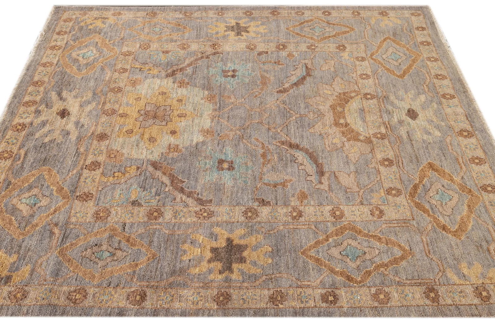 21st Century Modern Square Sultanabad Rug 6 X 6 - 7