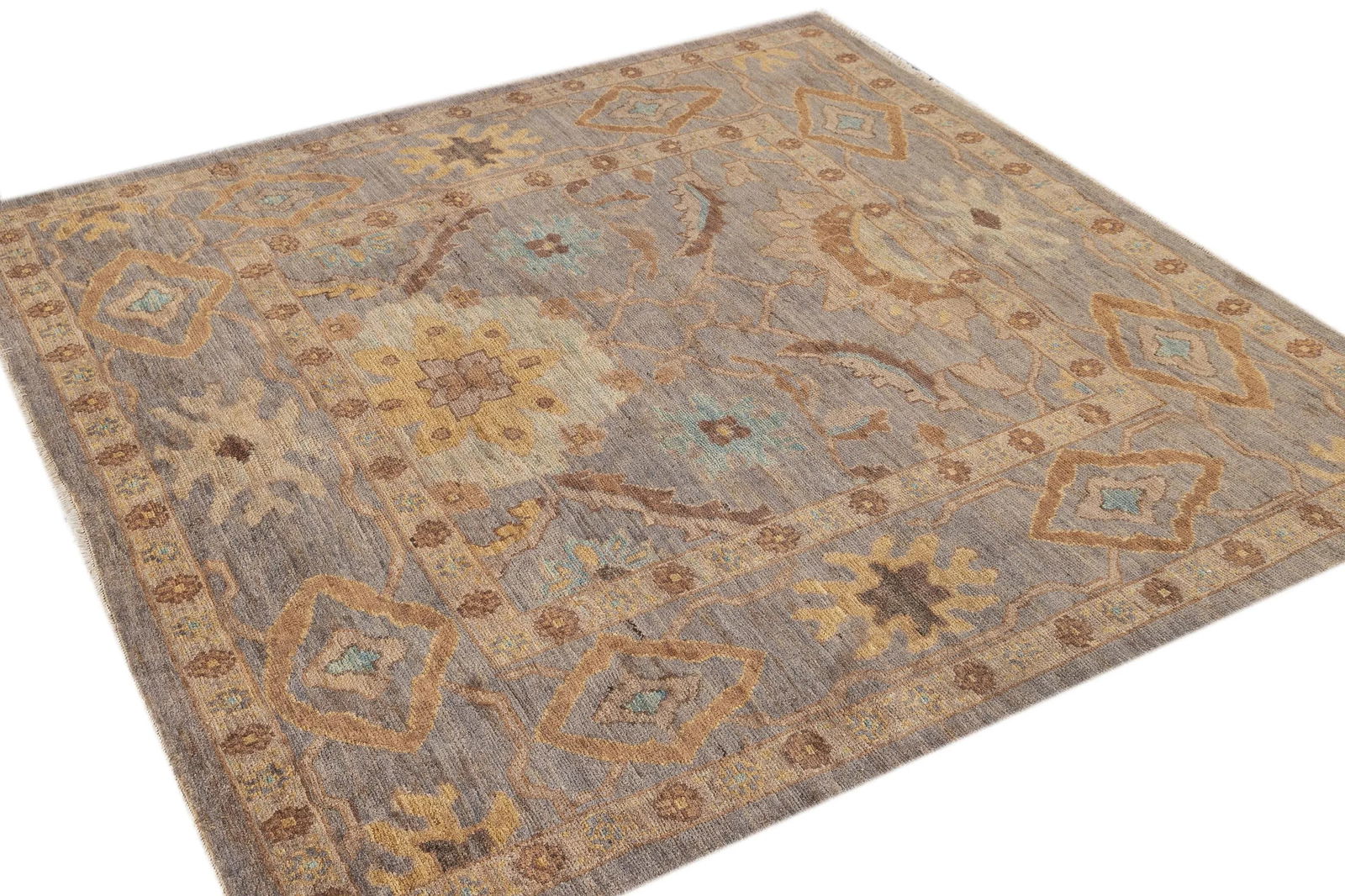 21st Century Modern Square Sultanabad Rug 6 X 6 - 8