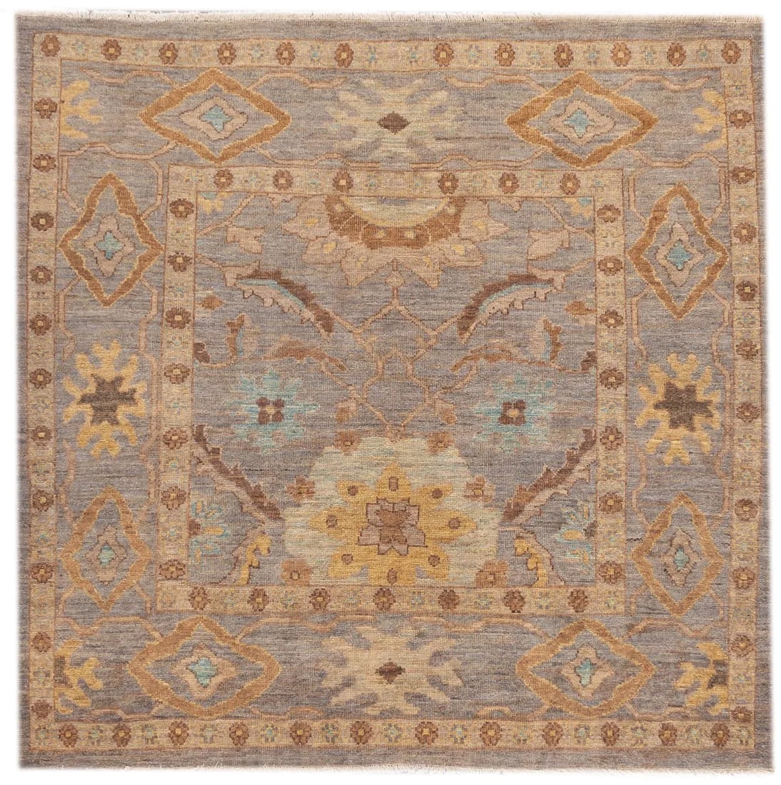 21st Century Modern Square Sultanabad Rug 6 X 6 - 9