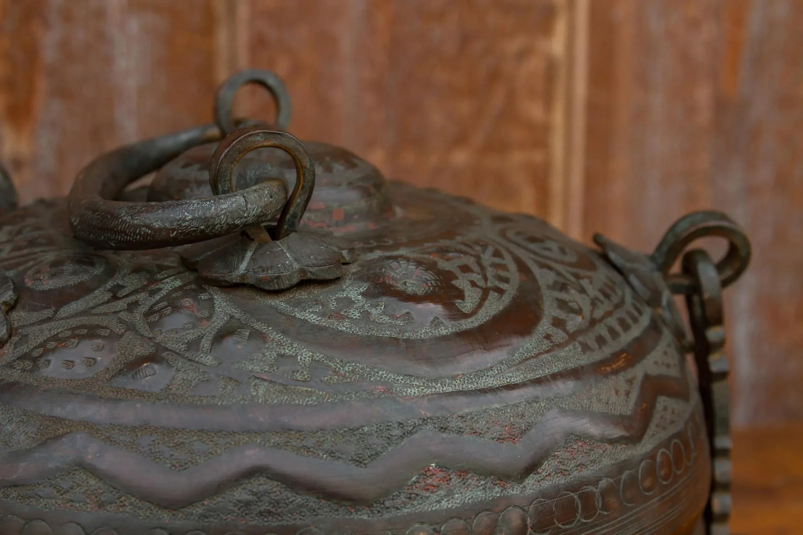 Antique Copper Beetlenut Box - 10