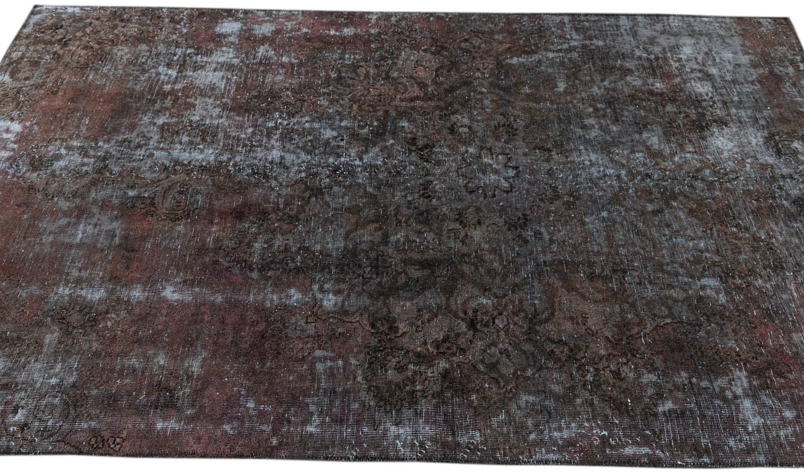 Mid-20th Century Vintage Distressed Turkish Rug, 4'11" X 7'5" - 8