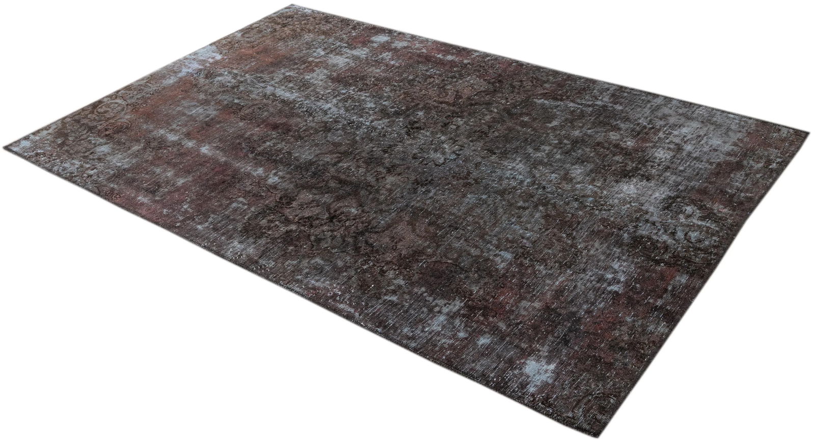 Mid-20th Century Vintage Distressed Turkish Rug, 4'11" X 7'5" - 9