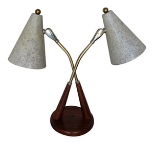 1960s Danish Modern Mid-Century Table Top Lamp or Desk Lamp