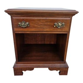 Cherry Chippendale Nightstand